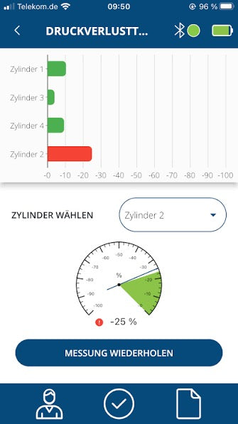✈️ Professioneller Rotax Druckverlusttest Leaktest Digital mit Ausdruck
