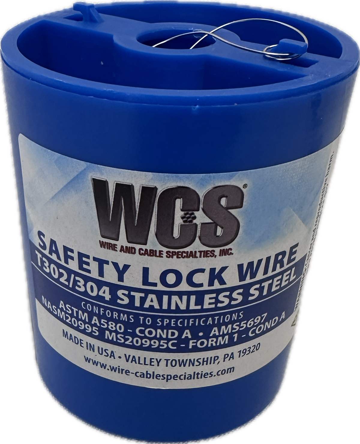 WCS Premium Luftfahrt-Sicherungsdraht (T302/304 Edelstahl) – 1 lb Spenderdose 0,51mm