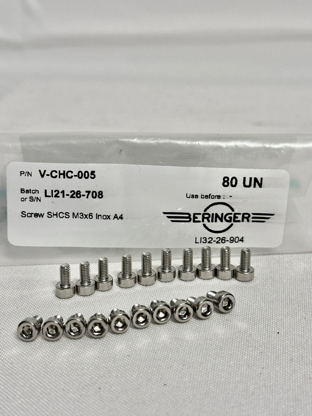Beringer V-CHC-005 Clip-Schraube für Bremsscheiben-Clips