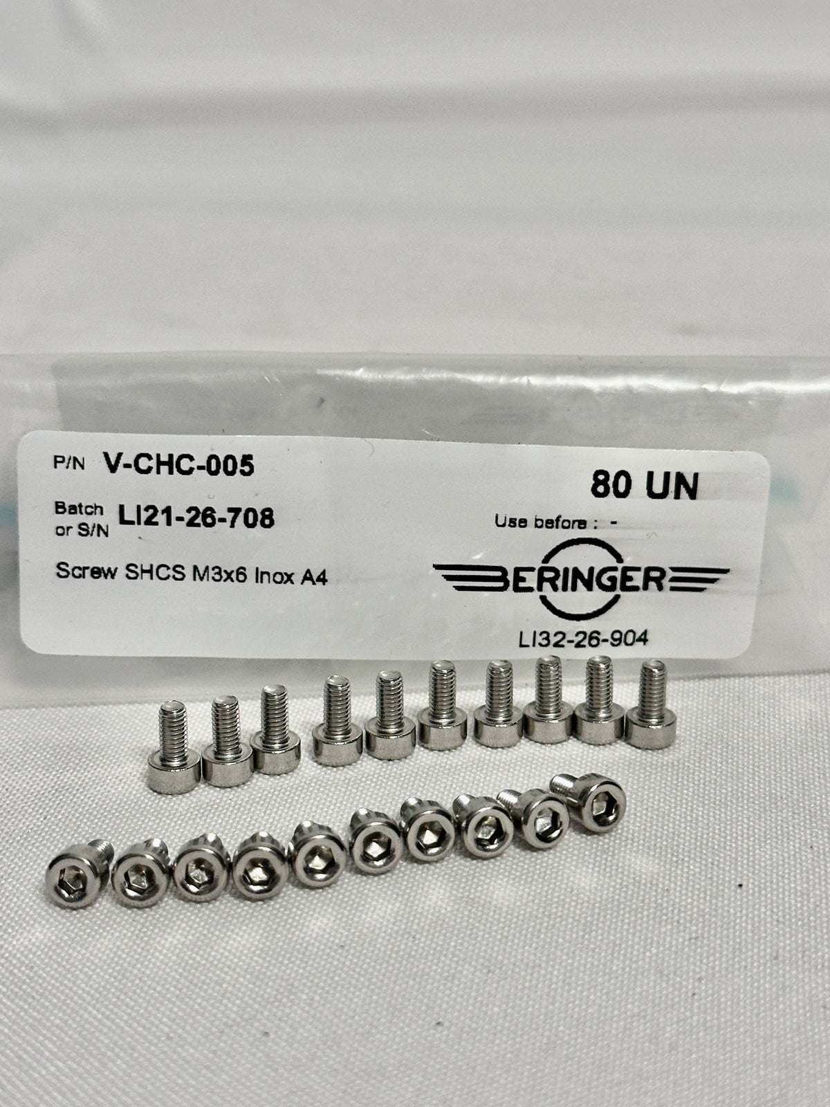 Beringer V-CHC-005 Clip-Schraube für Bremsscheiben-Clips