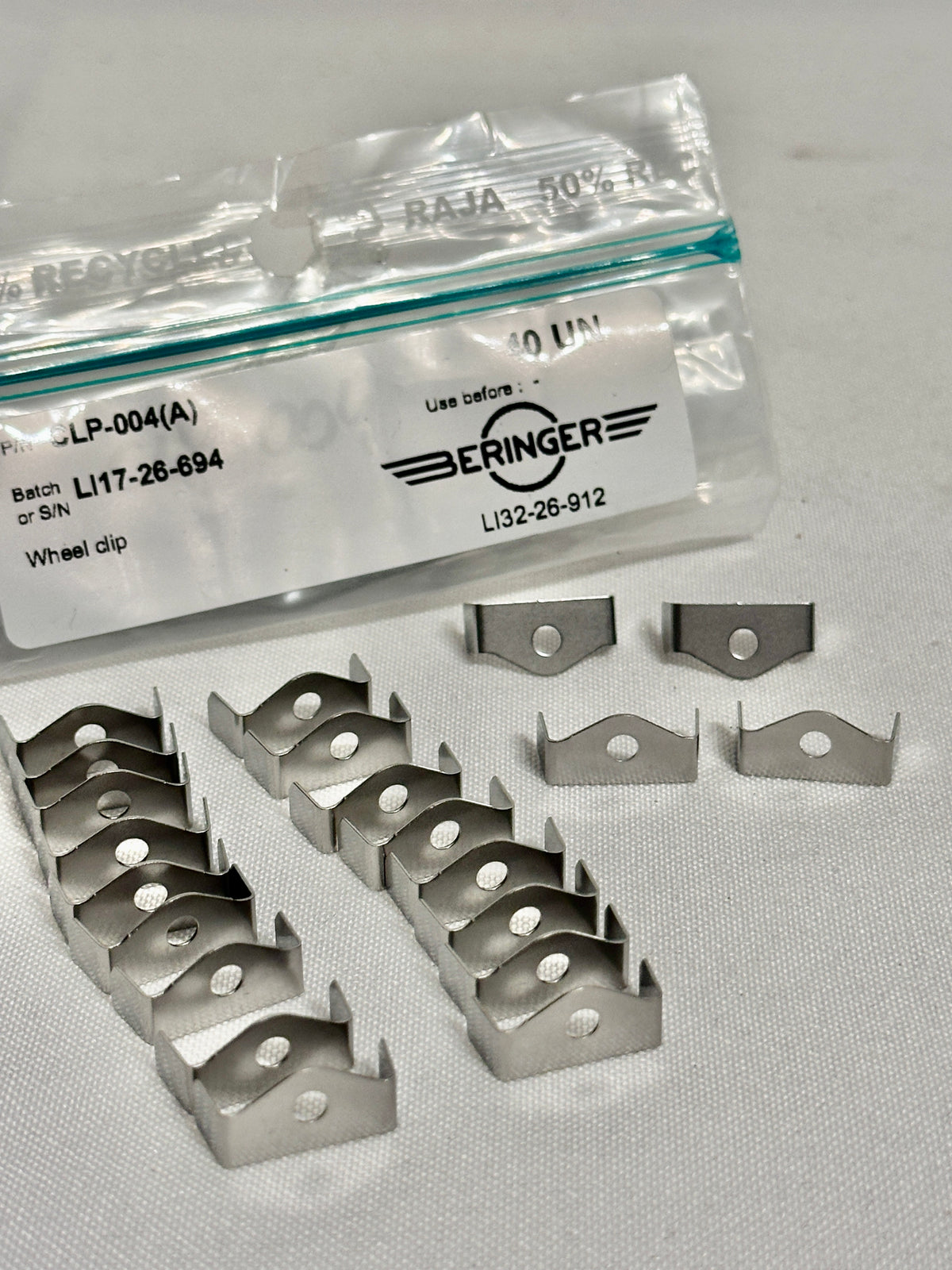 Beringer CLP-004(A) Edelstahl-Halteclip (Wheel Clip) für Bremsscheiben – 6" Felgen