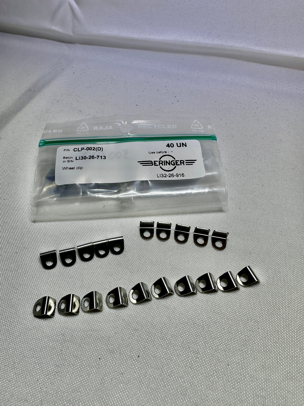 Beringer CLP-002(D) Edelstahl-Halteclip (Wheel Clip) für Bremsscheiben – 5" Felgen