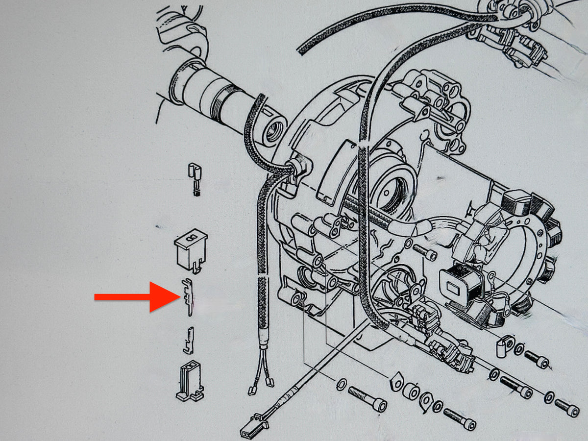 Rotax Kabelschuh Zündmodul Stecker ET:265272