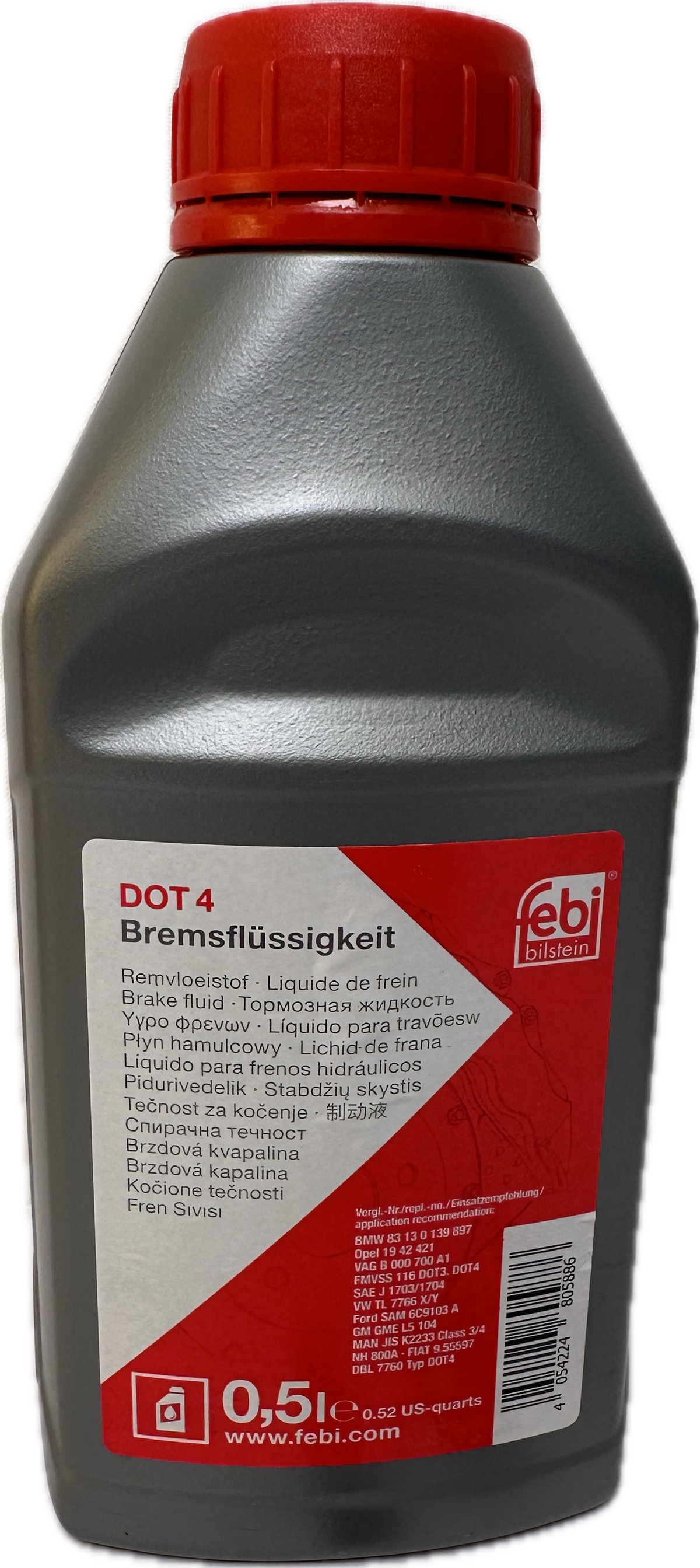Bremsflüssigkeit Febi DOT4 0,5 Ltr ET: 180588
