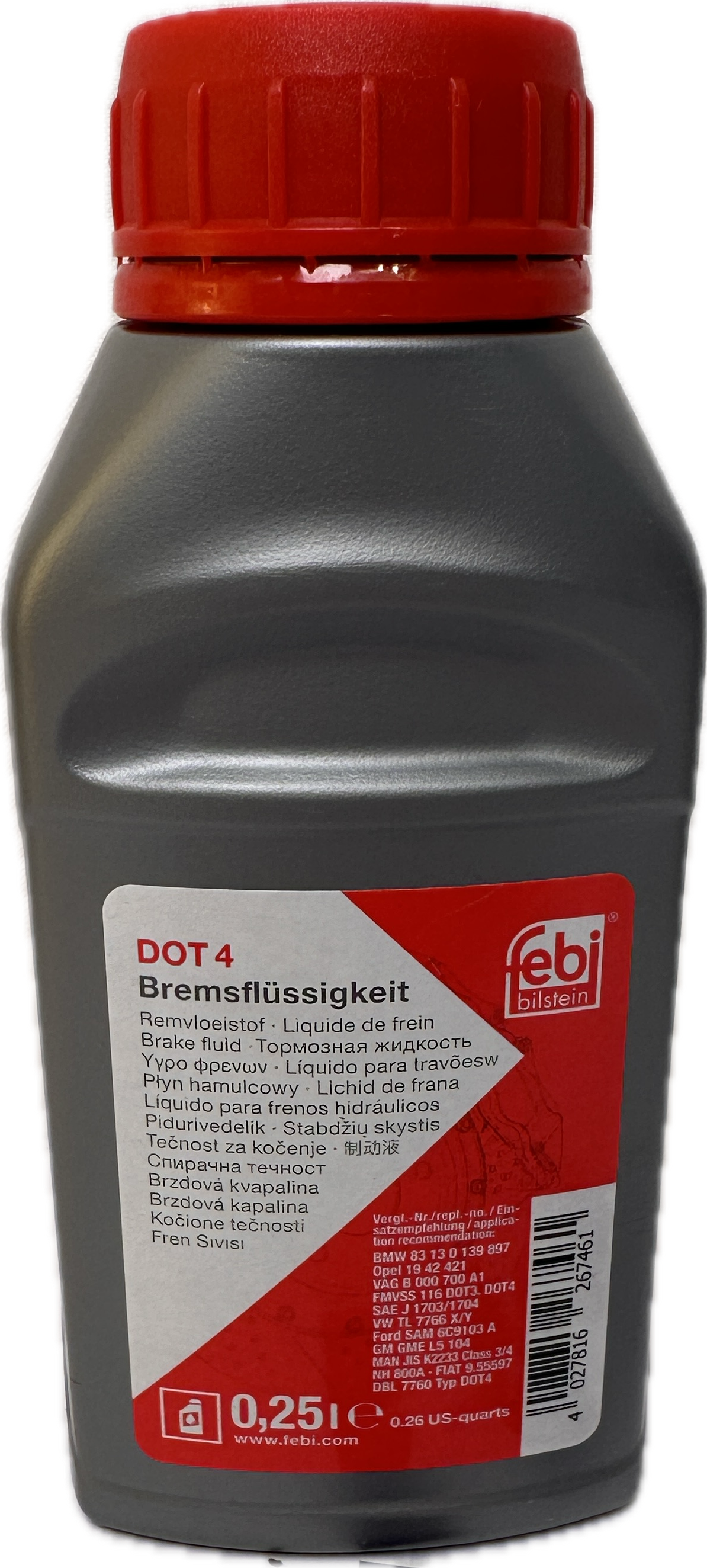 Bremsflüssigkei Febi DOT4 250ml ET: 26746