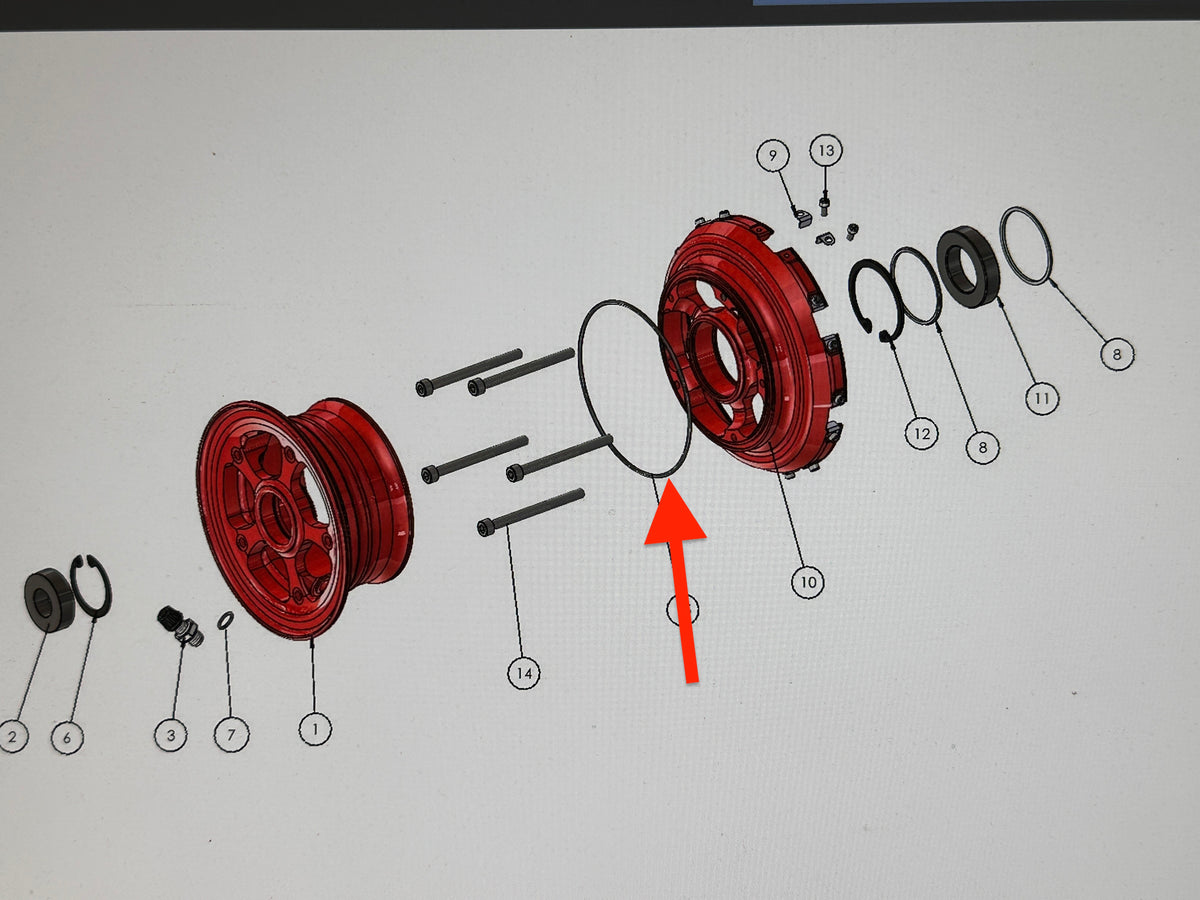 Beringer O-Ring J-JTR-019N für 4" Felgen